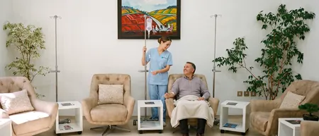 Belgrad'daki Medical Time Hastanesi'nde alfa lipoik asit Berlition infüzyonu