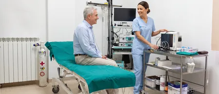 Belgrad'daki Medical Time hastanesinde bronkoskopi