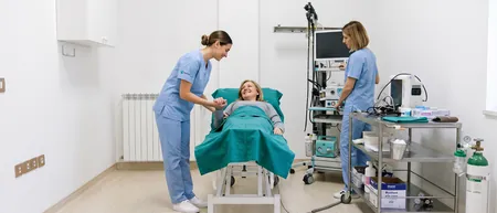 Belgrad'daki Medical Time hastanesinde kolonoskopi
